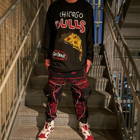 NBA × After School Special/Chicago Bulls  Longsleeve  Tshirts"BLACK"
