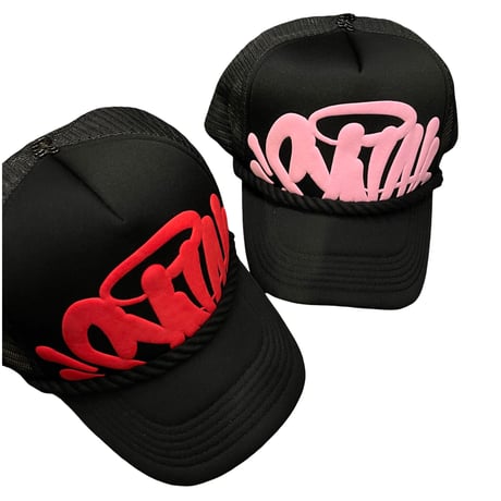 SYNA WORLD / Syna Trucker Cap (Black×Pink)