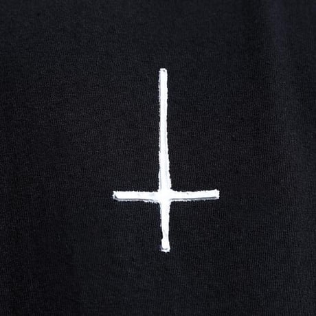 By The R/ Cross Paint Cotton Vest BLACK