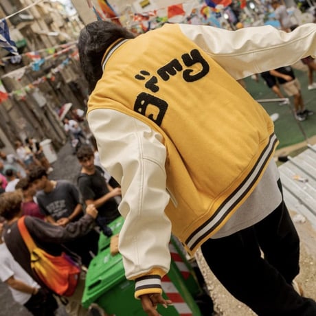 GRMY/WOOL Baseball Jacket "YELLOW"