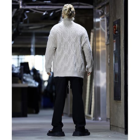 By The R/ Big Button Knit Cardigan (Cream/Red)
