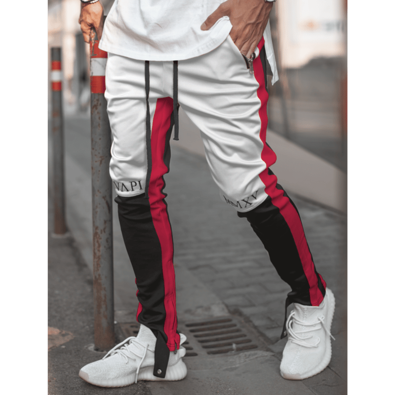 その他 GUAPI BIKER TRACK PANTS V4 GUAPI/Biker Track Pants BLACK White | BINGOSTAR
