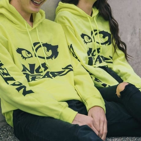 Petals and Peacocks/No Tears Hoodie Neon Yellow