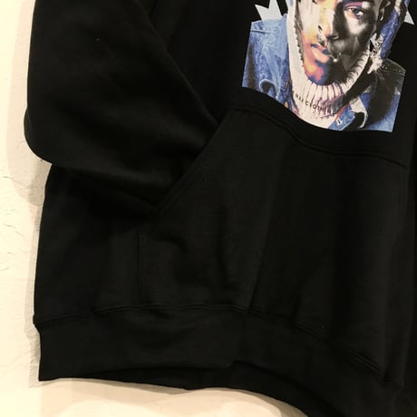 R MAX Clothing/Art ”XXX tentacion” Hoodie BLACK