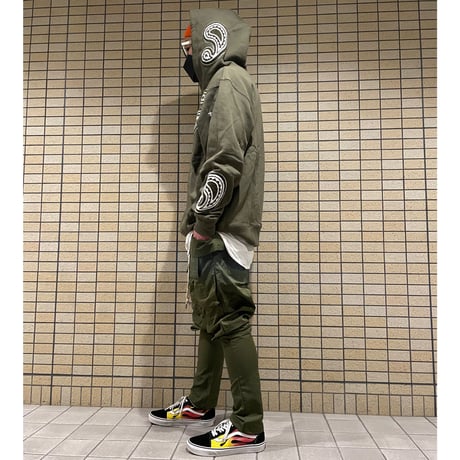 EPTM/PAISLEY  HOODIE ”OLIVE”