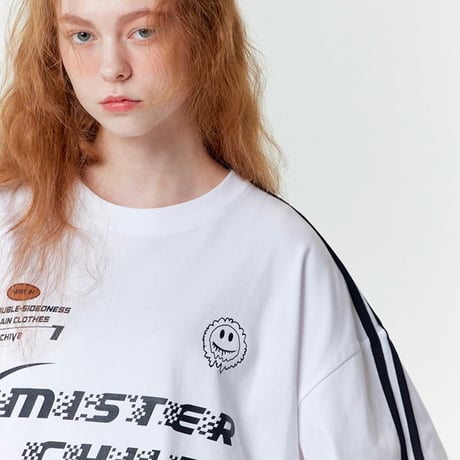 MISTERCHILD/Uniform Mesh Tshirts "WHITE"