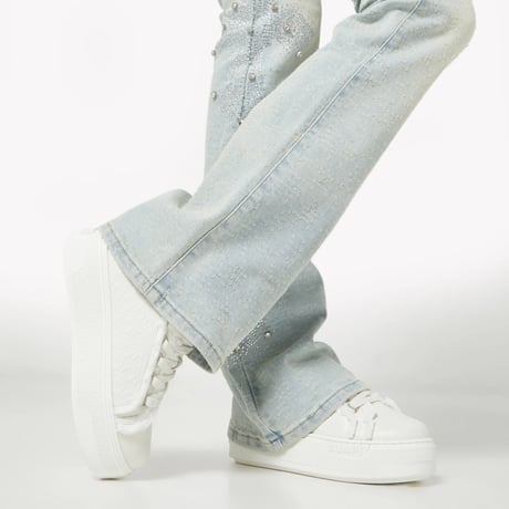 GUAPI / ghost white void Platform Sneaker