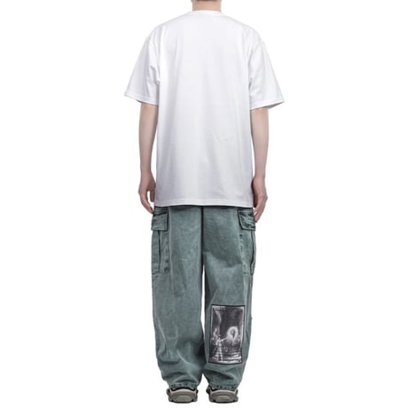 BLACK BLOND/Spray logo  Tee " WHITE"