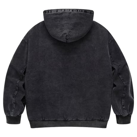 Mismatch NYC/Washed oversized Zip Up Hood Jacket