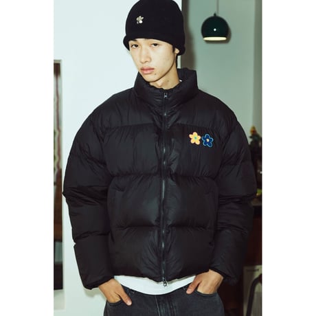 MISTER CHILD/Flower Puffer Jacket "BLACK"