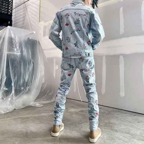 LIFTED UNCHORS/Flower  DENIM