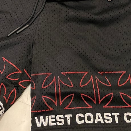West Coast Choppers/ Cross Mesh Shorts"BLACK"