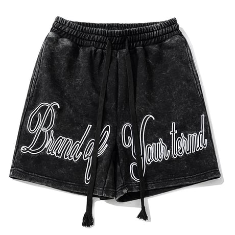 Mismatch NYC/ Washed logo Shorts