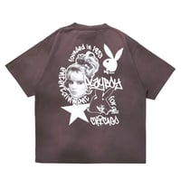 Playboy/Washed Tshirts "BROWN"