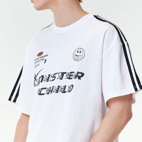 MISTERCHILD/Uniform Mesh Tshirts "WHITE"