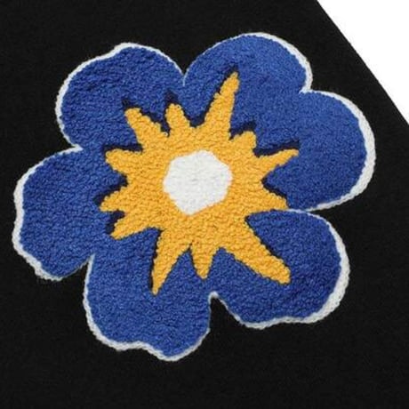 MISTER CHILD/Smile flower elbow  Hoodie  "BLACK"