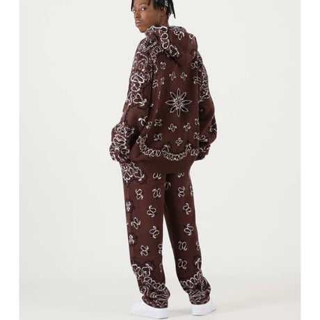 FNTY/Knitted Paisley  PANTS  "BROWN "