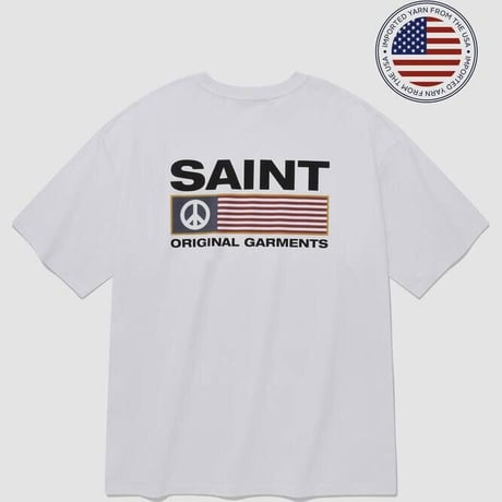 SAINT PAIN/Piece LOGO Tee WHITE