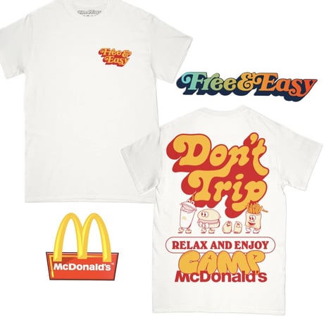 FREE&EASY/✖︎ McDonalds Tee WHITE