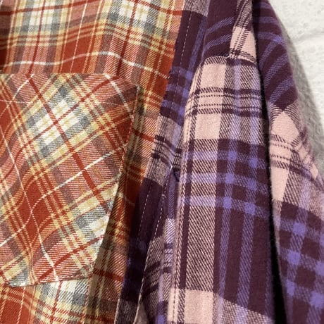 Mismatch NYC/Rework Flannel shirts RED