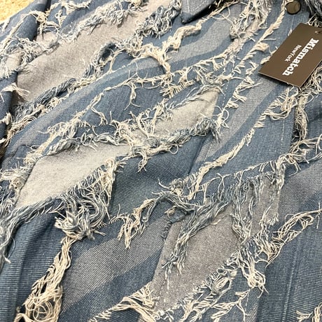 Mismatch NYC/Fringe Short  Denim Jacket