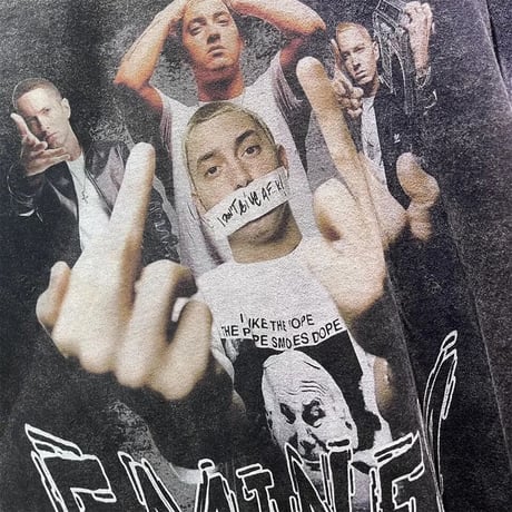 Mismatch NYC/Washed Black  EMINEM  Longsleeve Tee