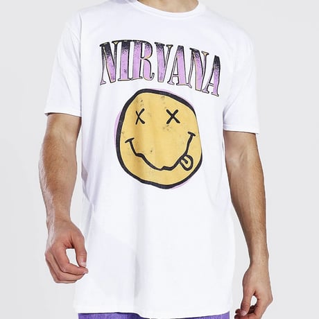 NIRVANA/Official Tshirts  "WHITE”
