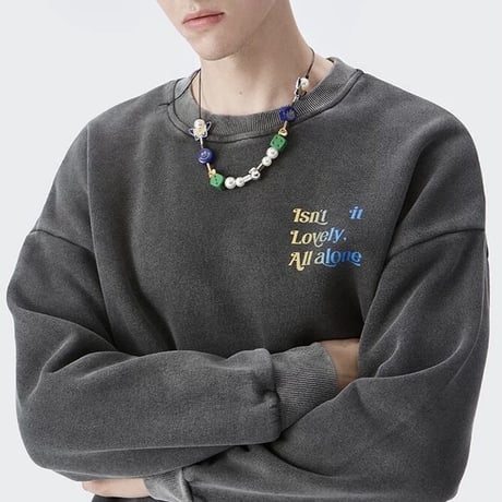 WOSS.official/Messege Crewneck Sweat