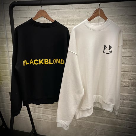 BLACK BLOND/BB logo smile  Crewneck Sweatshirt  (BLACK)