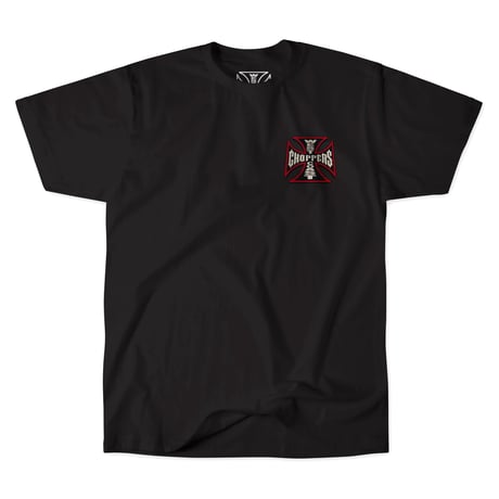West Coast Choppers/ W.C.C Flame Tshirts "Black"
