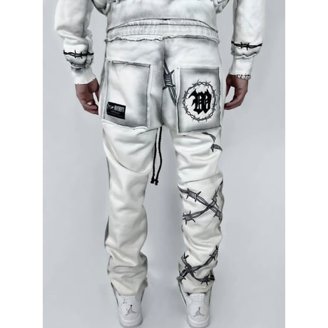 2TW®︎ / Chrome Pants (SET UP)  "OFF WHITE"