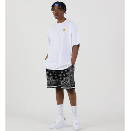 FNTY/ Knitted Paisley Shorts "BLACK"