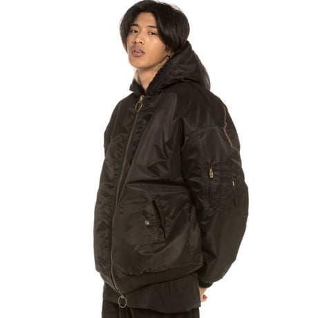 GRMY/FUR BOMBER JACKET (REVERSIBLE)