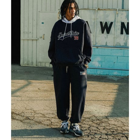 SAINT PAIN/ Team Logo Hoodie DARKNAVY