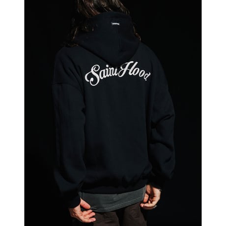 SAINT PAIN/M.M.C Logo Hoodie BLACK