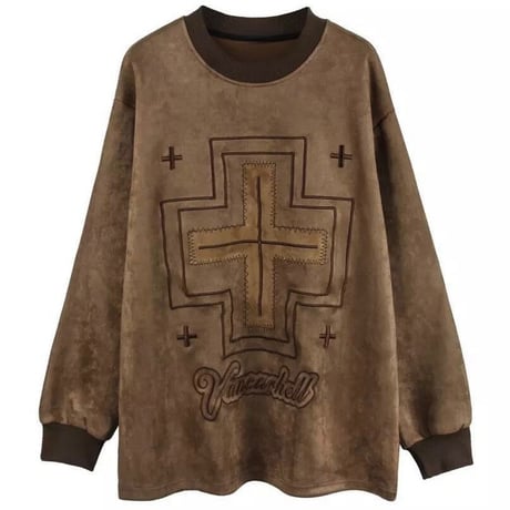 WOSS.official/ SUEDE Crewneck