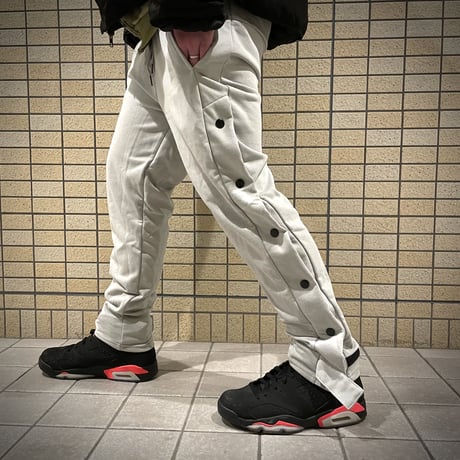 Mismatch NYC/Snap button  sweat pants GRAY