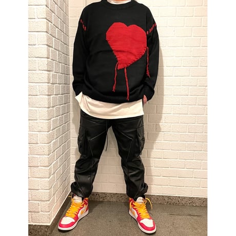 WOSS.official/Heart oversize knit