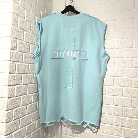 Mismatch NYC/Cross CutOff   Sweat BLUE