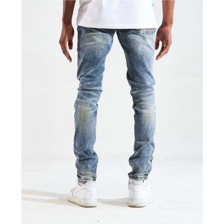 Crysp Denim/Blue Patchwork denim　”121-134”