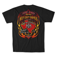 West Coast Choppers/ W.C.C Flame Tshirts "Black"