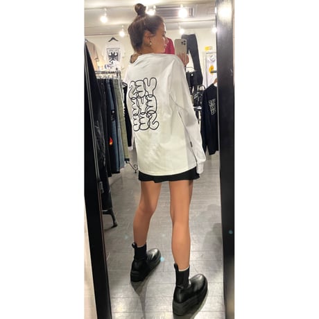 YESEYESEE/ Big Logo LongSleeve Tee WHITE