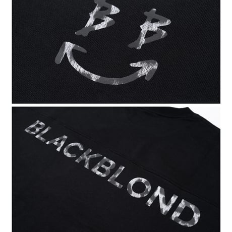 BLACK BLOND/BB logo smile  Crewneck  BLACK