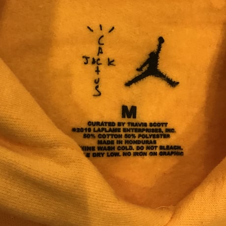 Nike × Travis Scott /Cactus Jack JORDAN Hoodie "YELLOW"