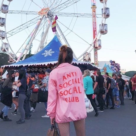Anti Social Social Club/Logo コーチジャケット