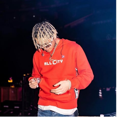ALL CITY by Just Don / Logo Hoodie  white line
