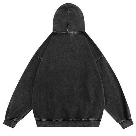 Mismatch NYC/ Washed Black college hoodie