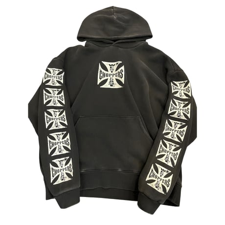 West Coast Choppers/ Logo Hoodie "Vintage BLACK"