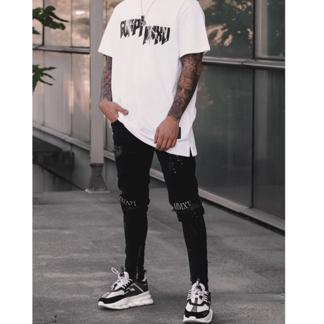 GUAPI/BLACK paint Denim