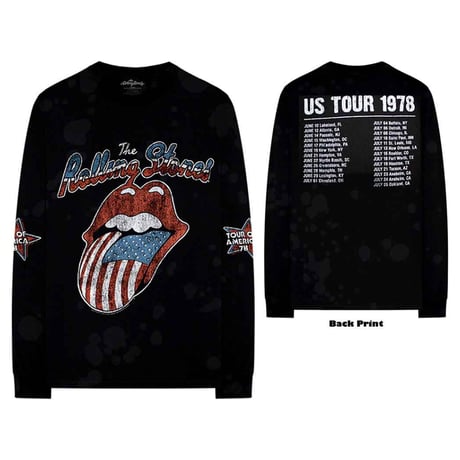 The Rolling Stones/Official Longsleeve Tshirts BLACK